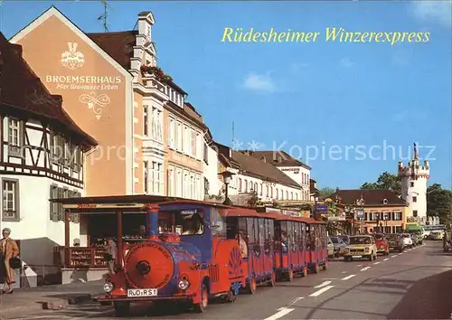 Ruedesheim Rhein Winzerexpress  Kat. Ruedesheim am Rhein