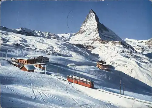 Riffelhorn Matterhorn Bergbahn Mt. Cervin  Kat. Riffelhorn