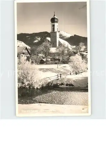 Oberammergau Kirchenpartie Kat. Oberammergau