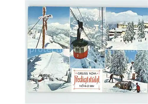 Bad Reichenhall Skigebiet Predigtstuhel Seilbahn Kat. Bad Reichenhall