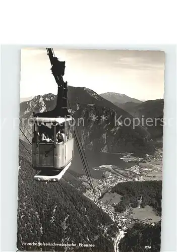 Ebensee Oberoesterreich Feuerkogelseilbahn Kat. Ebensee Salzkammergut