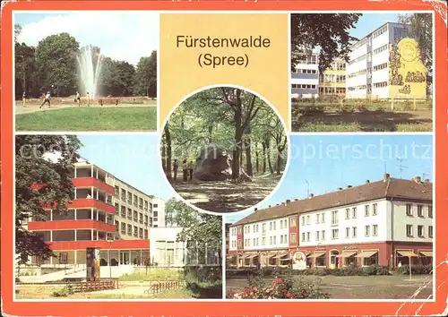 Fuerstenwalde Spree Polytechnische Oberschule Pflegeheim Kat. Fuerstenwalde