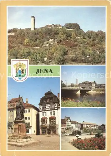 Jena Platz der Kosmonauten Saalebruecke Kat. Jena