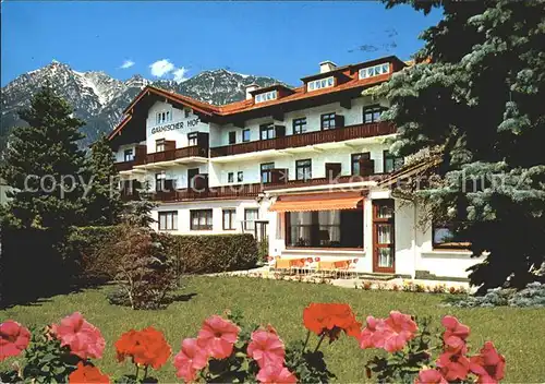 Garmisch Partenkirchen Hotel Garischer Hof Kat. Garmisch Partenkirchen