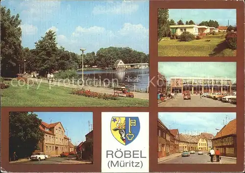 Roebel Mueritz promenade Erholungsheim Gasthaus Central Kat. Roebel Mueritz