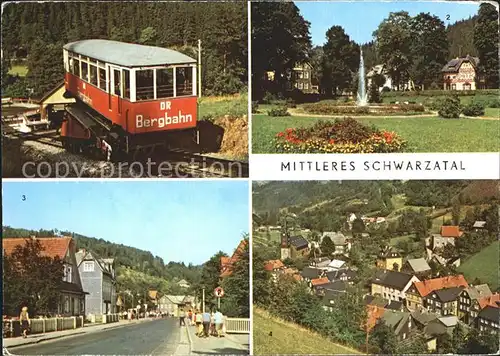 Mellenbach Glasbach Panorama Sitzendorf Meuselbach Bergbahn Kat. Mellenbach Glasbach