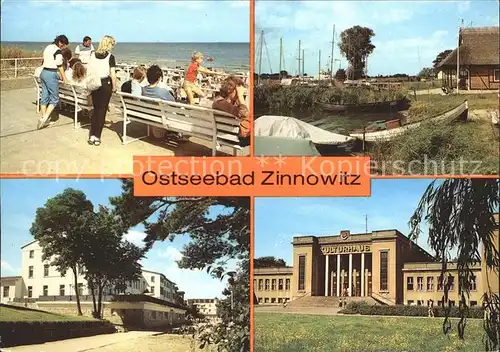 Zinnowitz Ostseebad Strand Am Achterwasser Kulturhaus 