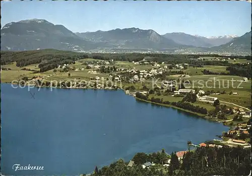 Faakersee Fliegeraufnahme Kat. Villach