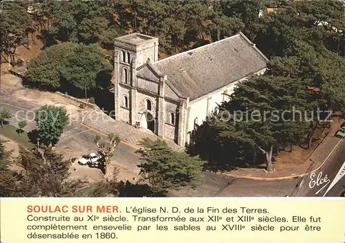 Soulac sur Mer Fliegeraufnahme Kirche Kat. Soulac sur Mer