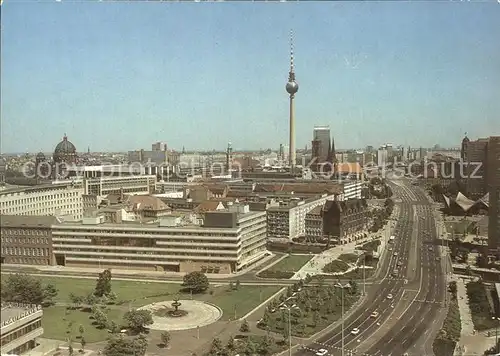 Berlin Blick von der Leipziger Strasse zum Stadtzentrum Kat. Berlin
