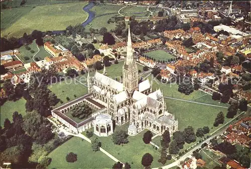 Salisbury Cathedral Fliegeraufnahme Kat. Salisbury