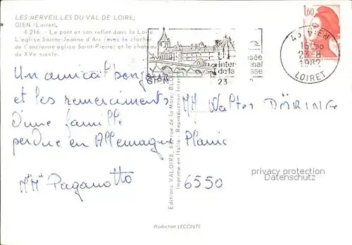 Gien L`eglise Sainte  Jeanne d`Arc  Kat. Gien