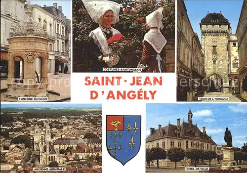 Saint Jean d Angely Hotel de Ville Fontaine du Pilori  Kat. Saint Jean d Angely
