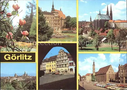 Goerlitz Sachsen Stadtpark Untermarkt Leninplatz Platz der Befreiung Kat. Goerlitz