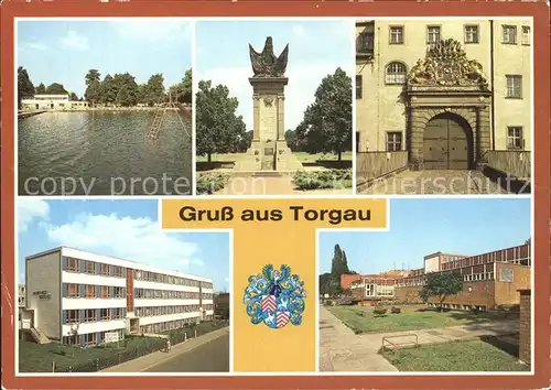 Torgau Strandbad Denkmal der Begegnung Volksschwimmhalle Kat. Torgau