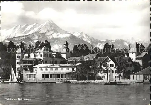 Velden Woerther See Segelboot Anlegestelle  Kat. Velden am Woerther See