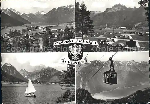 Maurach Tirol Camping Zothner Luftseilbahn  Kat. Eben am Achensee