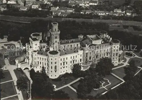 Hluboka Vltavou Schloss Fliegeraufnahme Kat. Frauenberg