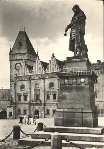 Tabor Suedboehmen Zizka Platz Rathaus  Kat. Tabor