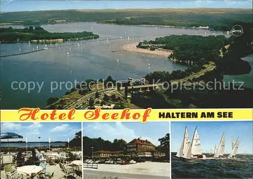 Haltern Hotel Seehof Segelboot  Kat. Haltern am See