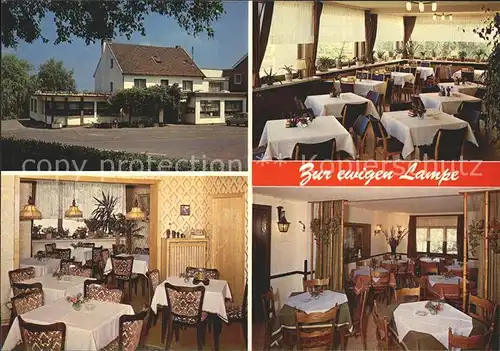 Bad Honnef Restaurant Pension Zur ewigen Lampe  Kat. Bad Honnef