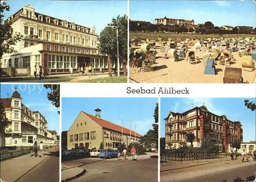 Ahlbeck Ostseebad FDGB Erholungsheim Bernhard Goering Haus der Erholung Kat. Heringsdorf Insel Usedom