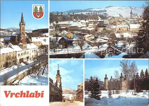 Vrchlabi Park Schloss Kirche Kat. Hohenelbe