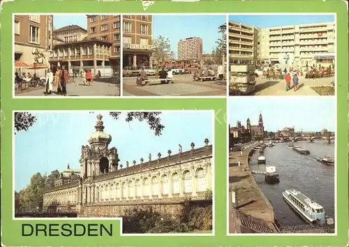 Dresden Pirnaischen Platz Neustaedter Markt Zwinger Kronentor Langgalerie  Kat. Dresden Elbe