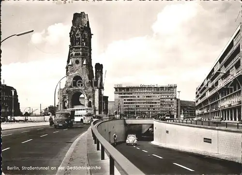 Berlin Strassentunnel Gedaechtniskirche  Kat. Berlin