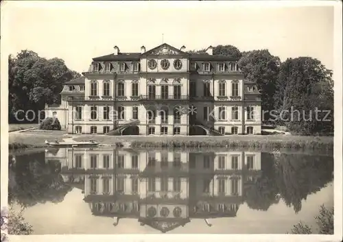 Kassel Schloss Wilhelmstal Schlossteich  Kat. Kassel