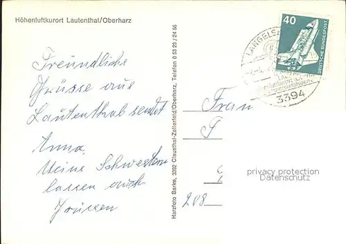 Lautenthal Harz Teilansichten  Kat. Langelsheim