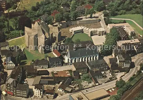 Neviges Velbert Neue Wallfahrtskirche Fliegeraufnahme / Velbert /Mettmann LKR