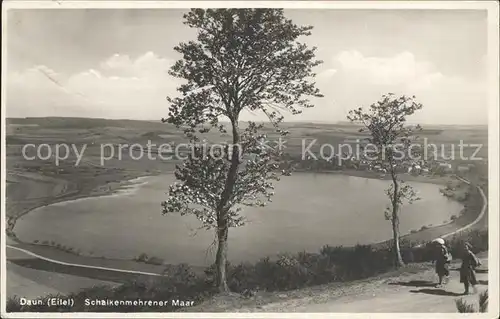 Daun Eifel Panorama Schalkenmehrener Maar Bahnpost Kat. Daun