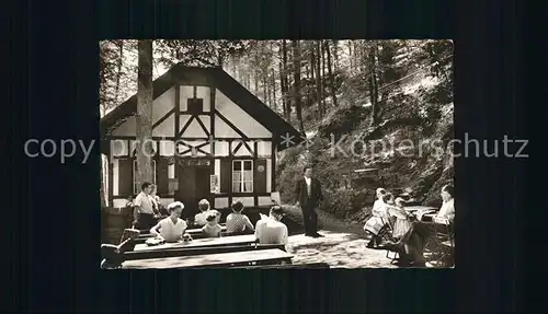 Neuhaus Pegnitz Maximiliansgrotte Schutzhuette Hoehleneingang Kat. Neuhaus a.d.Pegnitz