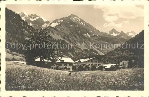 Birgsau Weiler im Birgsautal Alpen Kat. Oberstdorf