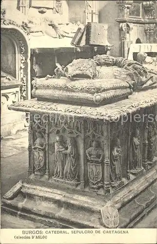 Burgos Catedral Sepulcro de Cartagena Kat. Burgos