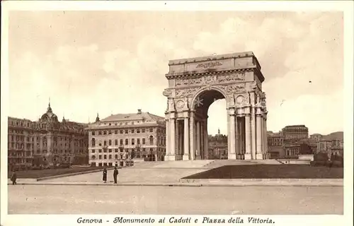 Genova Genua Liguria Monument ai Caduti e Piazza della Vittoria Kat. Genova