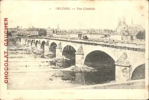 Orleans Loiret Vue generale Pont Cathedral Kat. Orleans