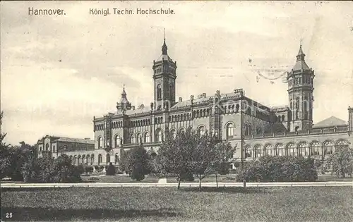 Hannover Kgl Technische Hochschule Kat. Hannover