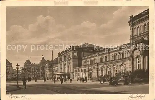 Hannover Bahnhof Kupfertiefdruck Kat. Hannover