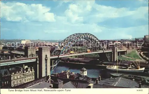 Newcastle upon Tyne Tyne Bridge from Moot Hall Kat. Newcastle upon Tyne