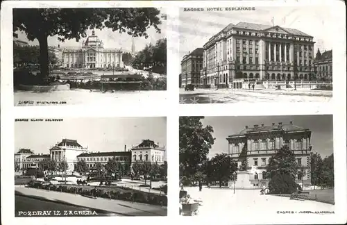 Zagreb Umjetn Paviljon Hotel Esplanada Jugosl Akademija Kat. Zagreb