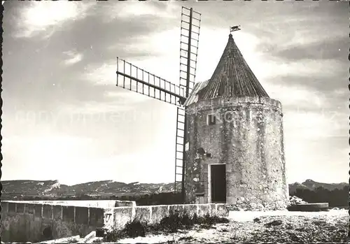 Fontvieille Moulin de Daudet Windmuehle Kat. Fontvieille