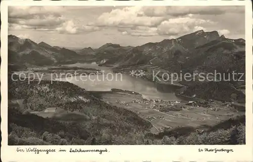 St Wolfgang Salzkammergut Panorama Wolfgangsee Alpen Kat. St. Wolfgang im Salzkammergut