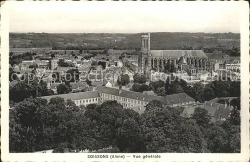 Soissons Aisne Vue generale Cathedrale Kat. Soissons