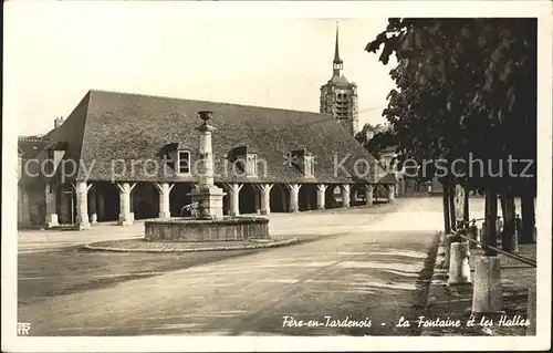 Fere en Tardenois La Fontaine et les Halles Kat. Fere en Tardenois