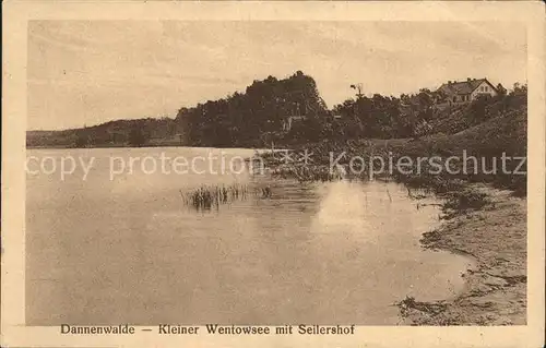 Dannenwalde Gransee Kleiner Wentowsee mit Seilershof Kat. Gransee