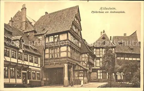 Hildesheim Pfeilerhaus am Andreasplatz Kat. Hildesheim