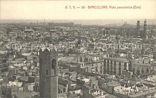 Barcelona Cataluna Vista panoramica Kat. Barcelona