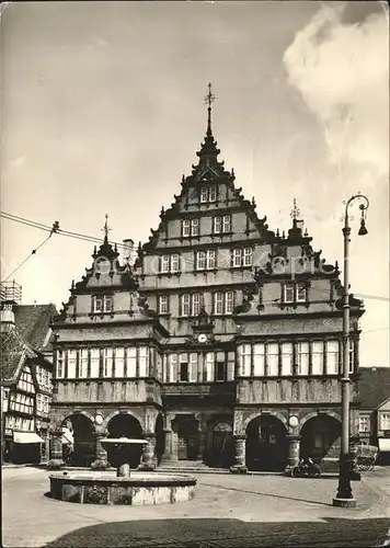 Paderborn Rathaus erbaut 1612 Brunnen Kat. Paderborn